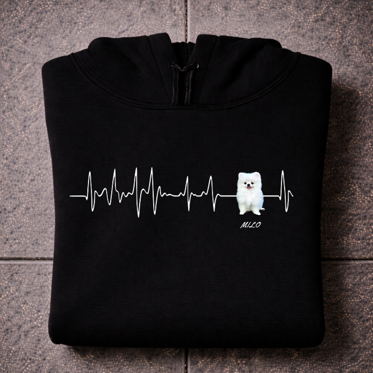 Herzschlag Lieblingshund Hoodie
