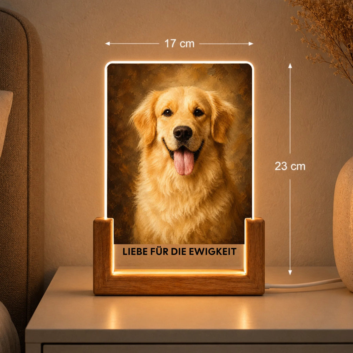 Hund Vintage Bilderrahmen