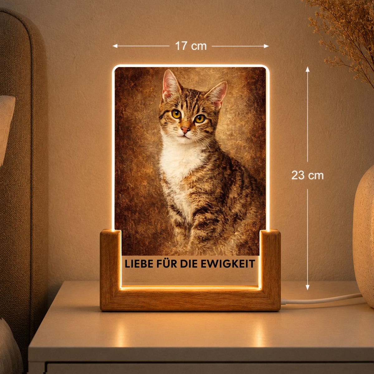 Katze Vintage Bilderrahmen