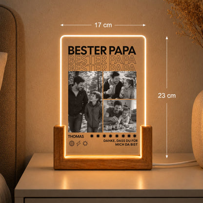 Bester Papa Acryl-Licht