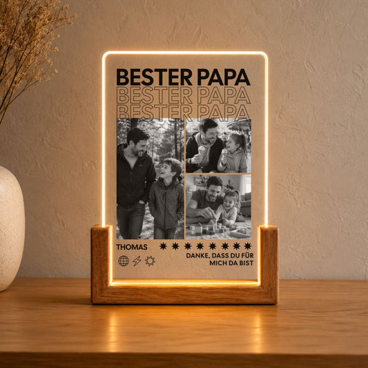 Bester Papa Acryl-Licht