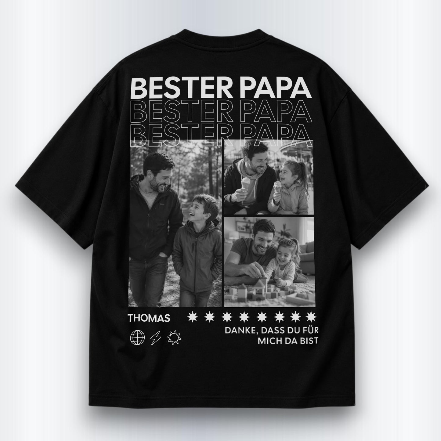 Bester Papa Shirt Personalisiert
