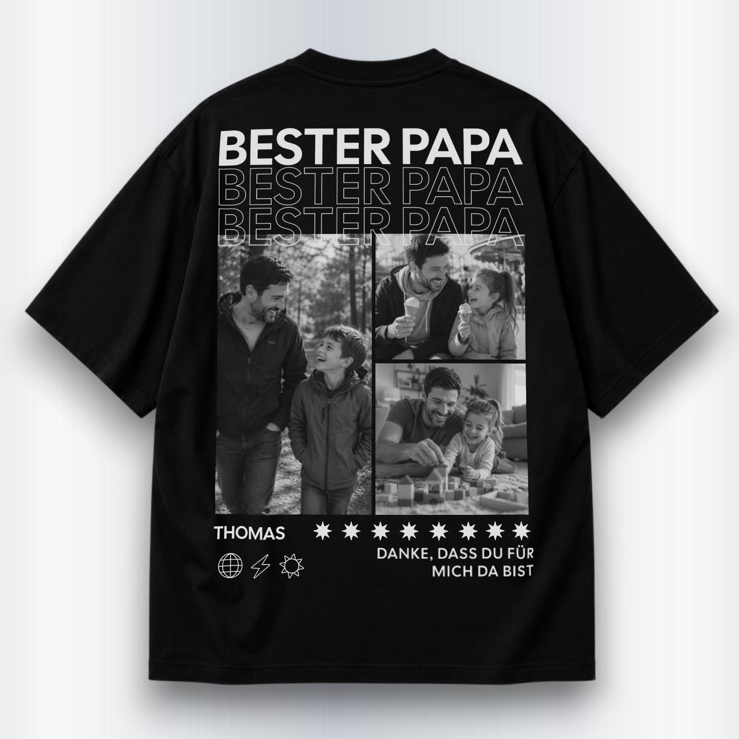Bester Papa Shirt Personalisiert