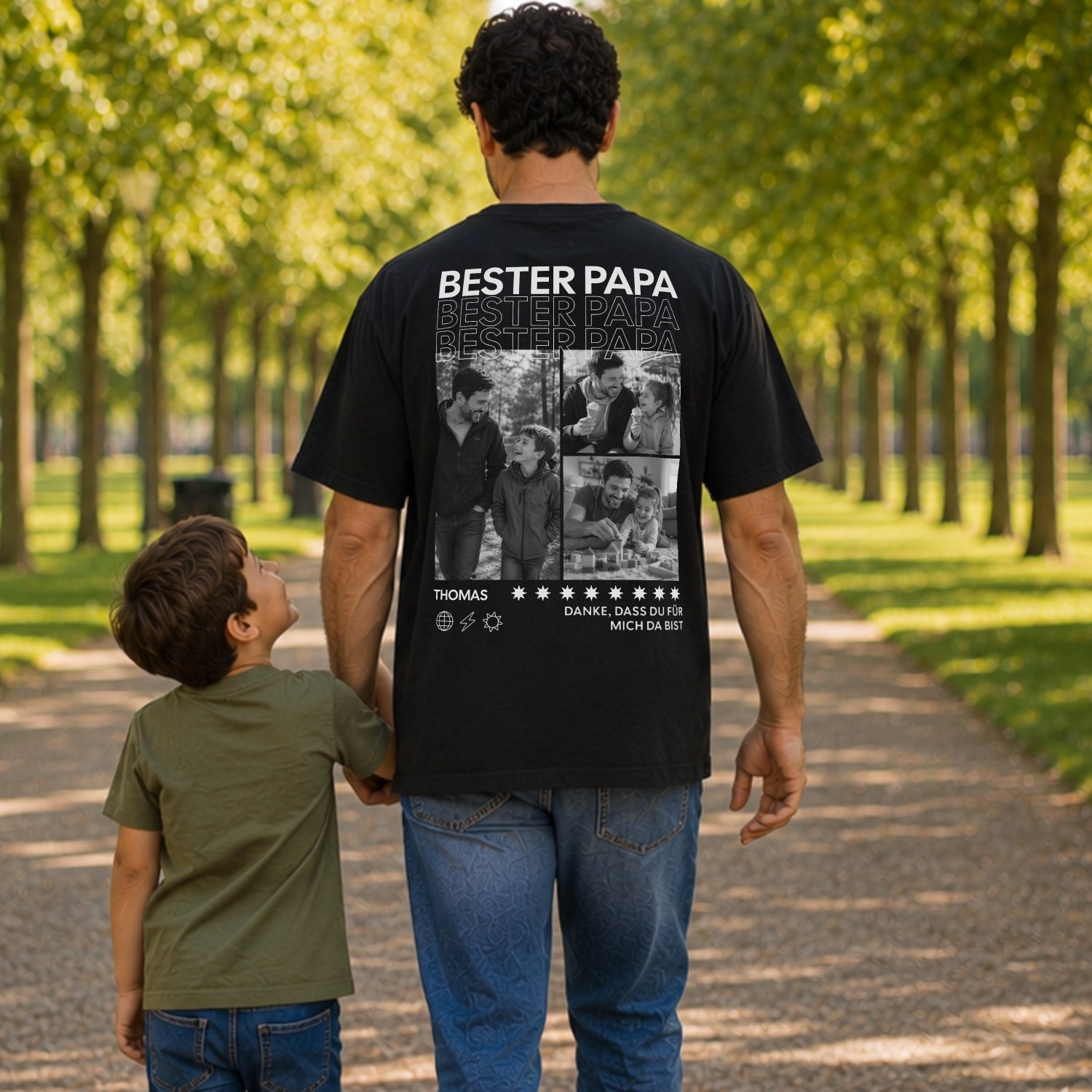 Bester Papa Shirt Personalisiert