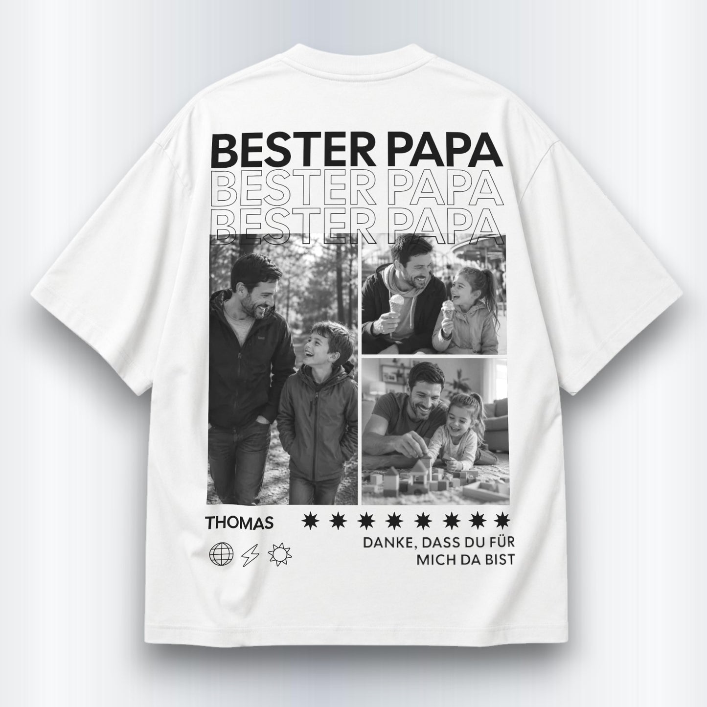 Bester Papa Shirt Personalisiert
