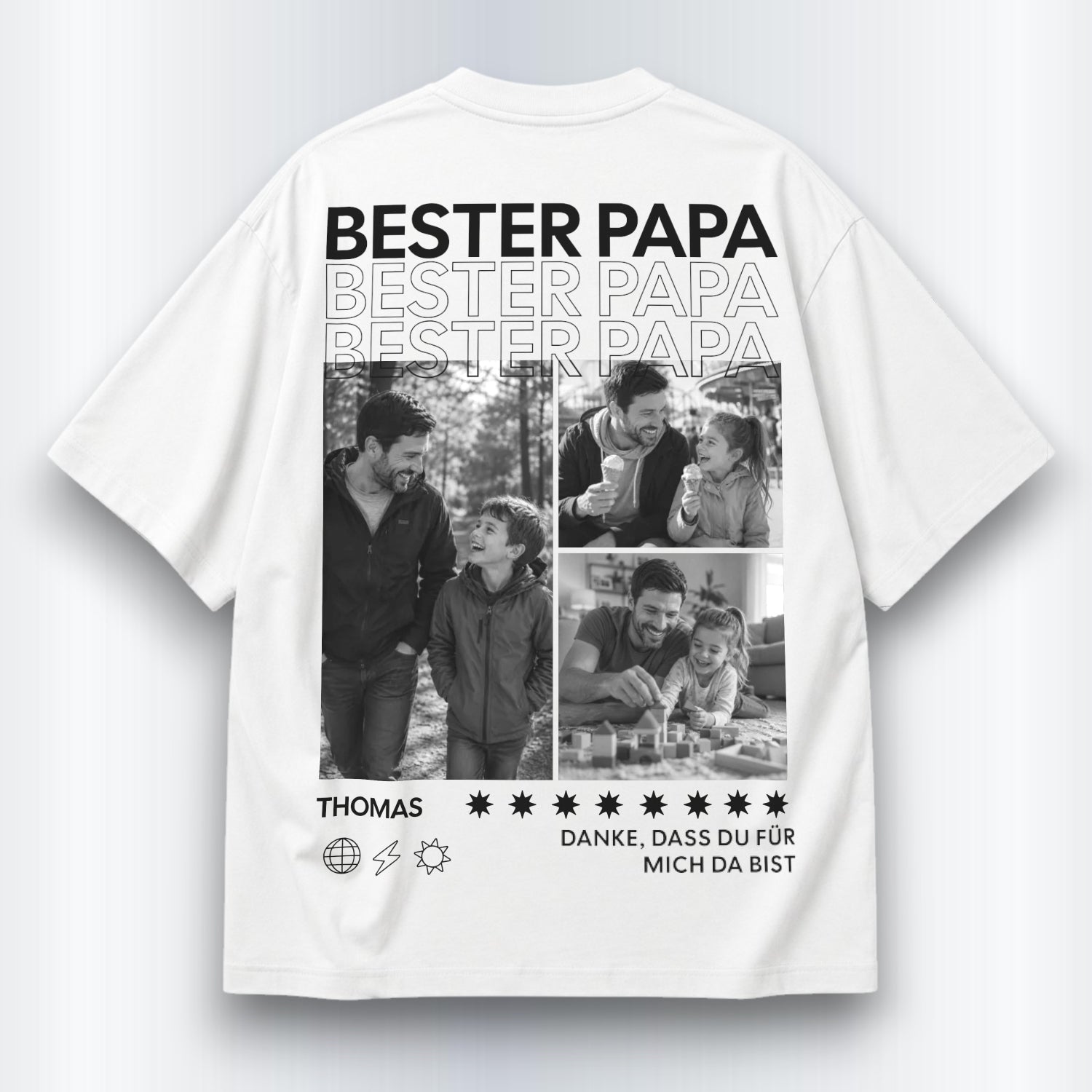 Bester Papa Shirt Personalisiert