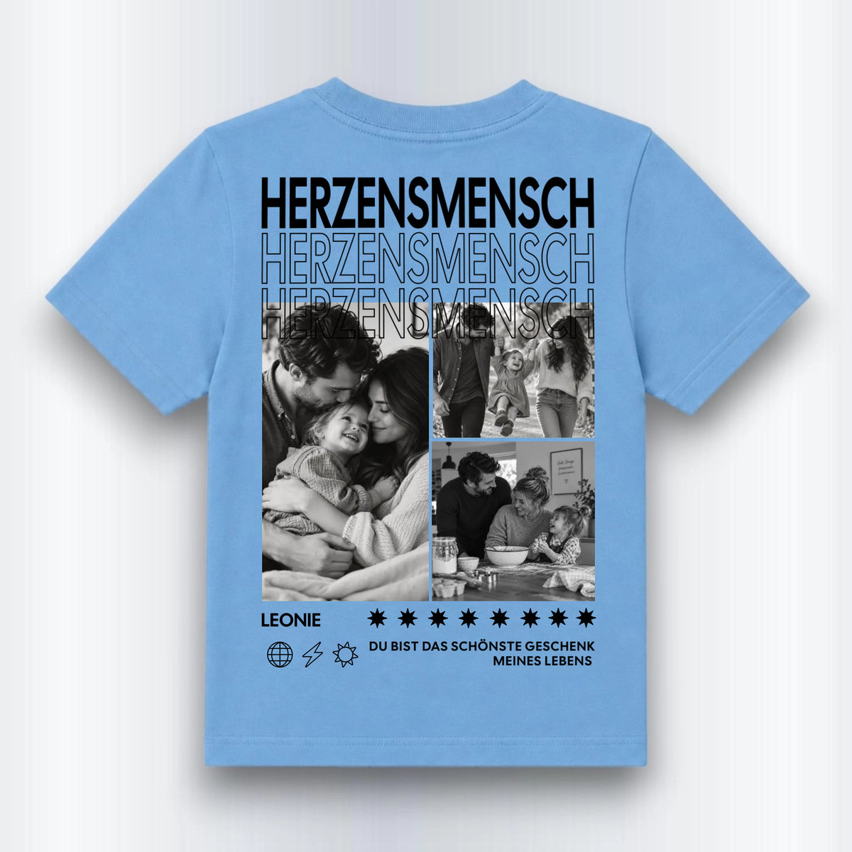 Herzensmensch Kinder Shirt Personalisiert