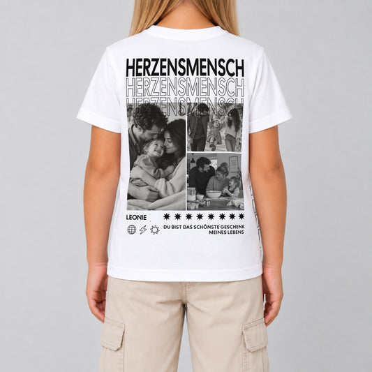 Herzensmensch Kinder Shirt Personalisiert