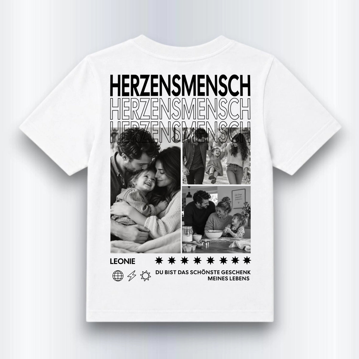 Herzensmensch Kinder Shirt Personalisiert