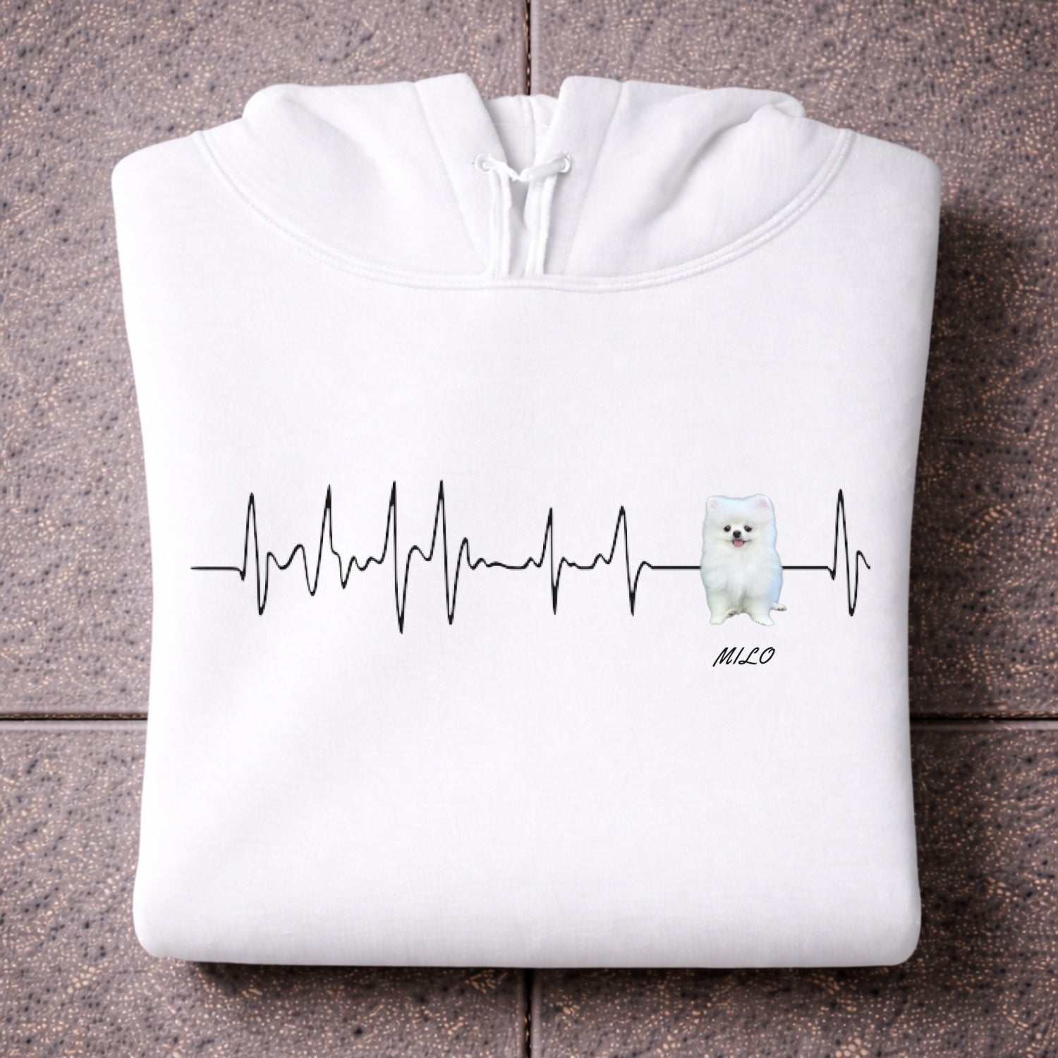 Herzschlag Lieblingshund Hoodie