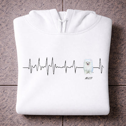Herzschlag Lieblingshund Hoodie