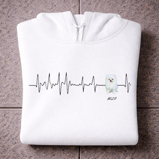 Herzschlag Lieblingshund Hoodie