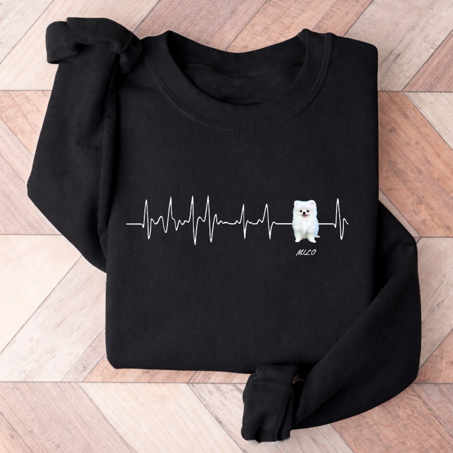 Herzschlag Lieblingshund Sweatshirt
