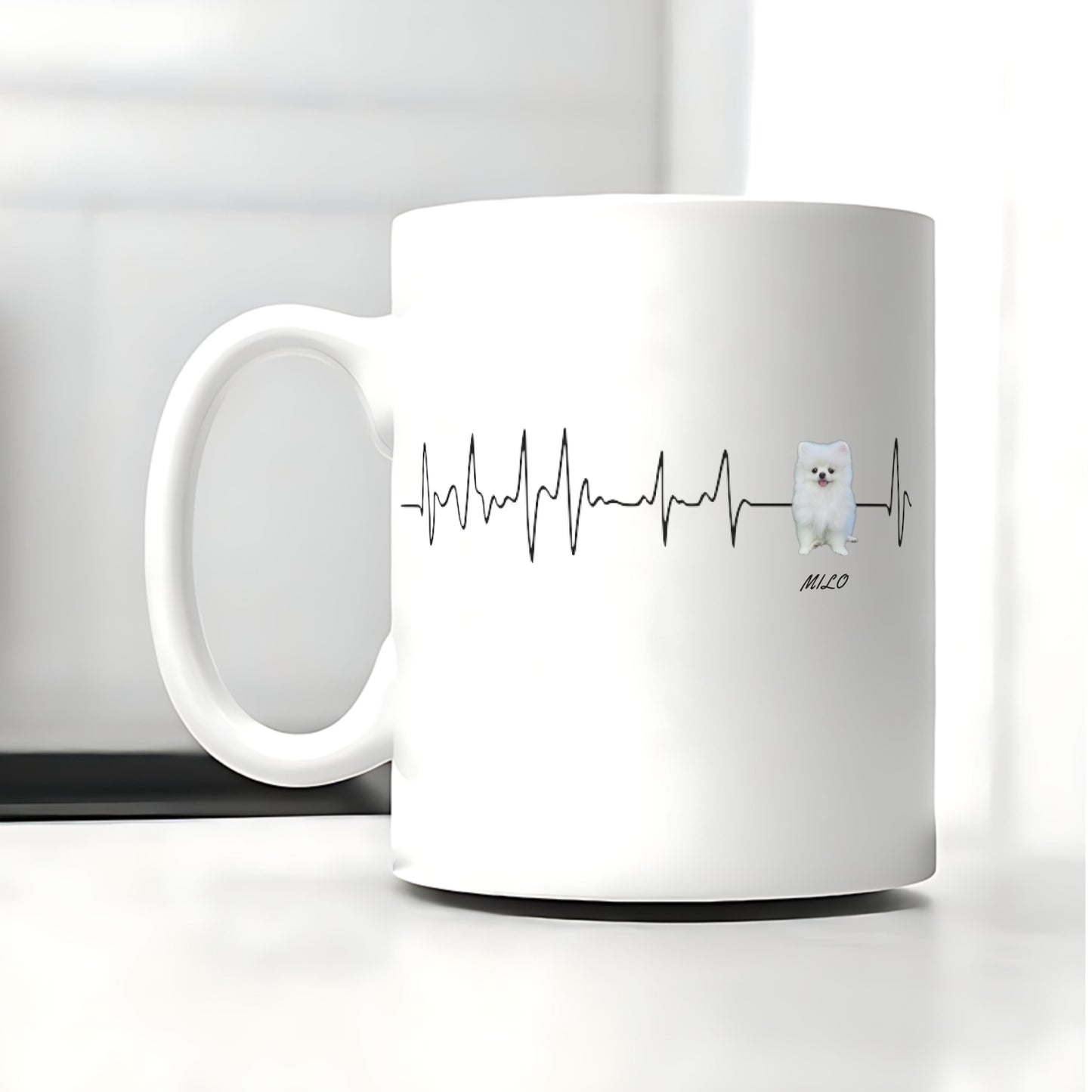 Herzschlag Lieblingshund Tasse