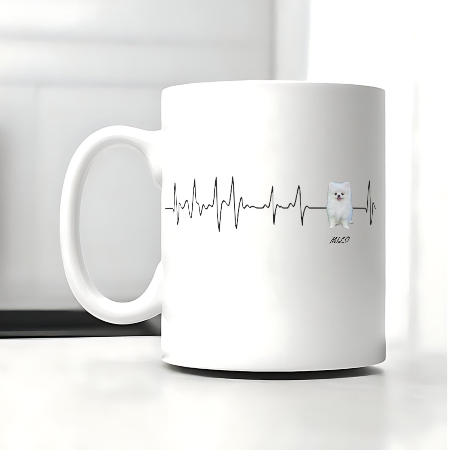 Herzschlag Lieblingshund Tasse