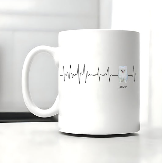 Herzschlag Lieblingshund Tasse