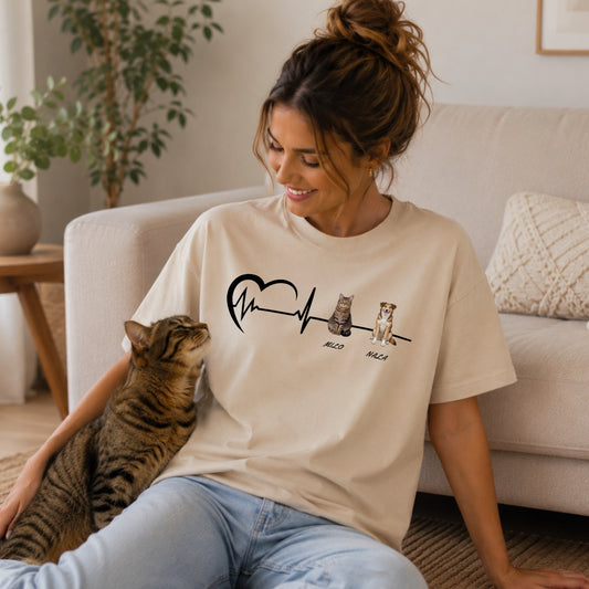 Herzschlag Pfote Shirt