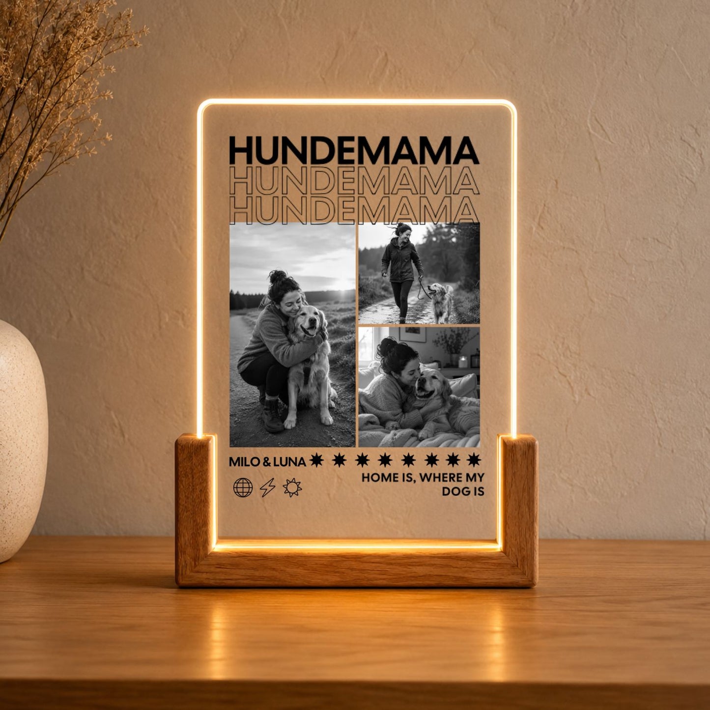 Hundemama Acryl-Licht