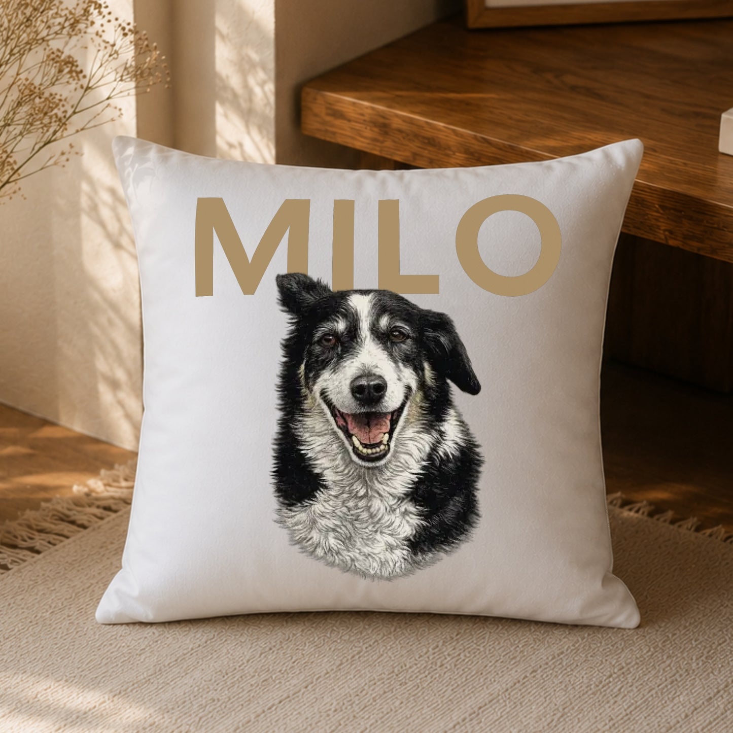 Hundeportrait Kissen
