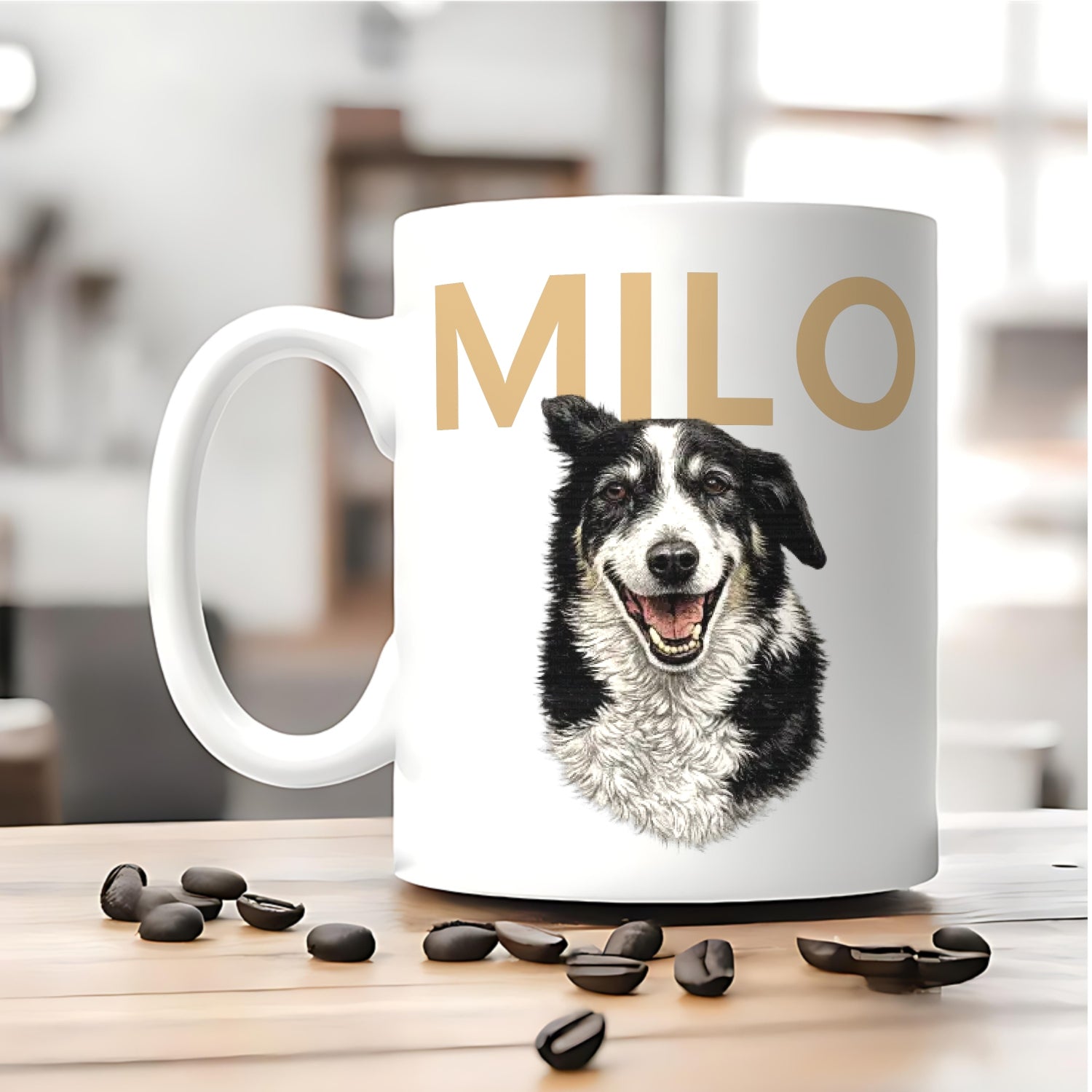 Hundeportrait Tasse