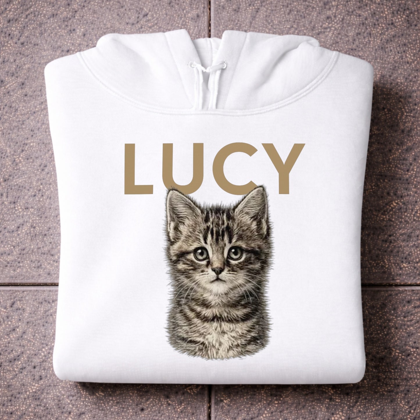 Katze Portrait Hoodie