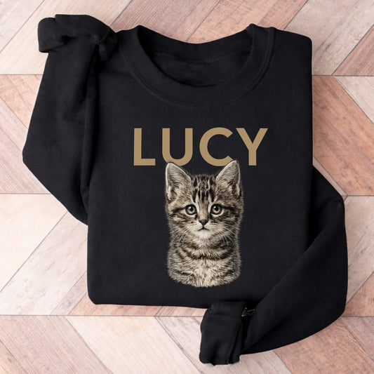 Katze Portrait Sweatshirt
