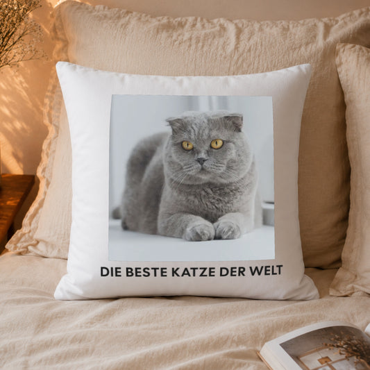Katzenfoto Kissen