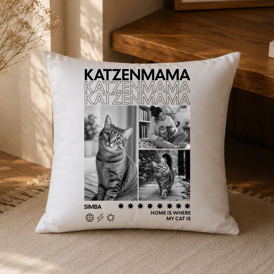 Katzenmama Kissen