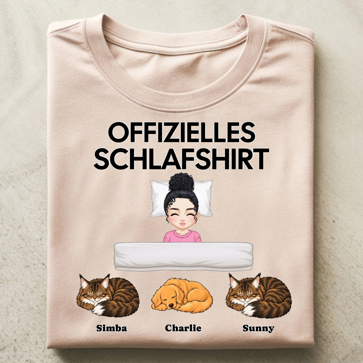 Kuschelzeit mit Vierbeiner Shirt Personalisiert