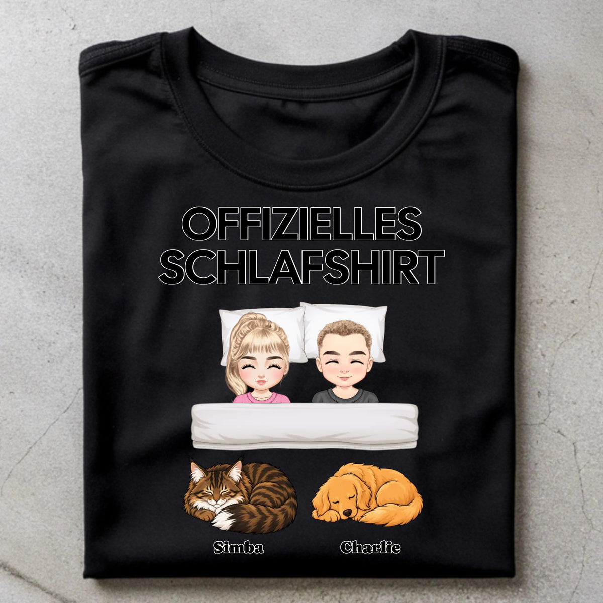 Kuschelzeit mit Vierbeiner Shirt Personalisiert