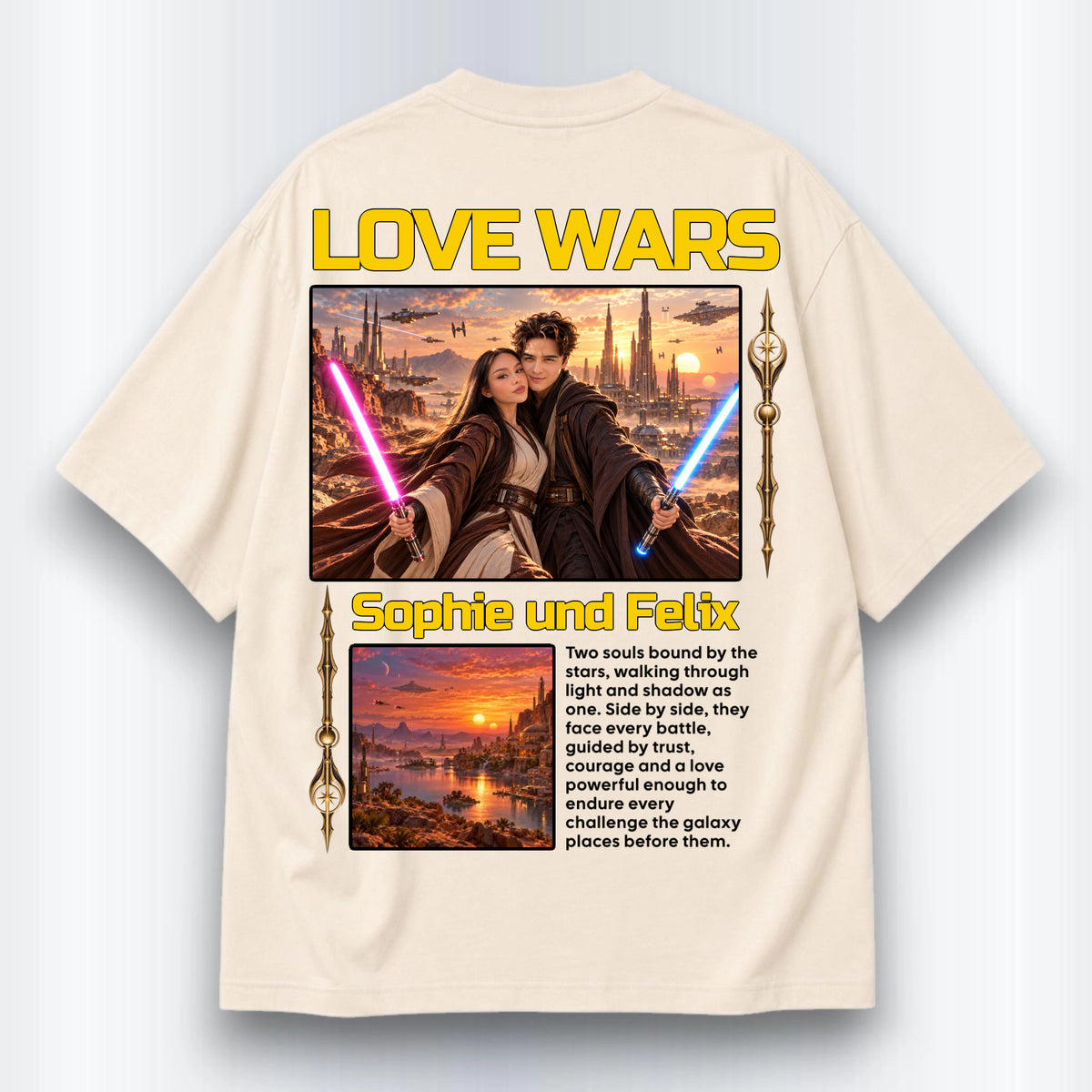 Love Wars Shirt Personalisiert