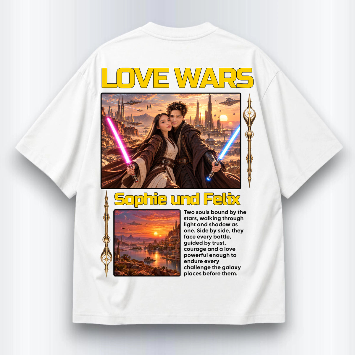 Love Wars Shirt Personalisiert