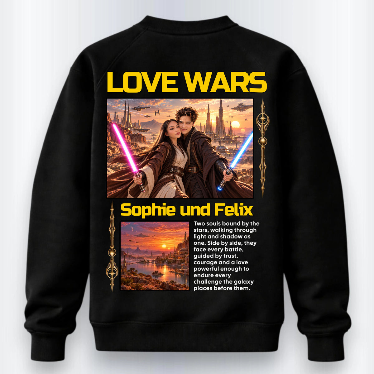 Love Wars Sweatshirt Personalisiert
