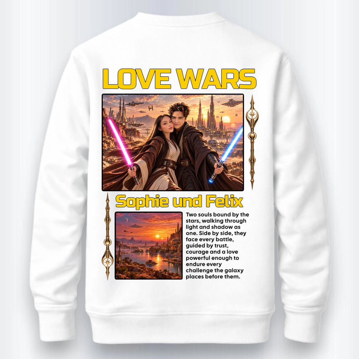 Love Wars Sweatshirt Personalisiert