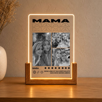 Mama Acryl Licht Personalisiert