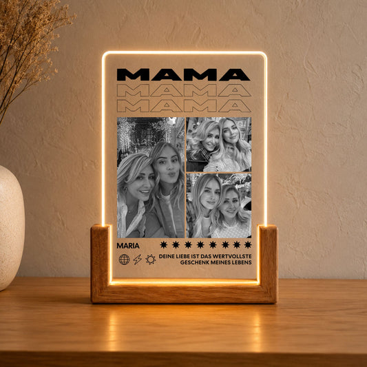 Mama Acryl Licht Personalisiert