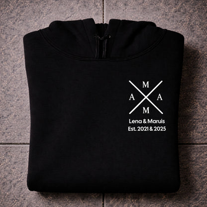 Mama mit Kindernamen Hoodie