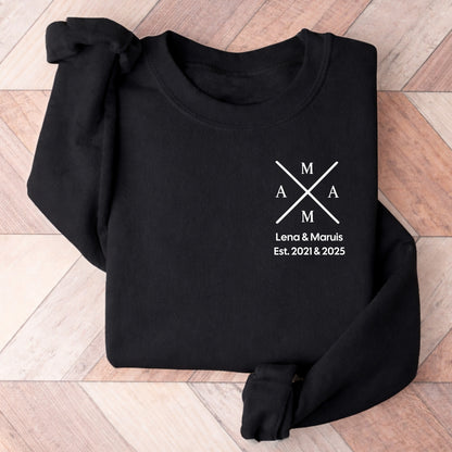 Mama mit Kindernamen Sweatshirt