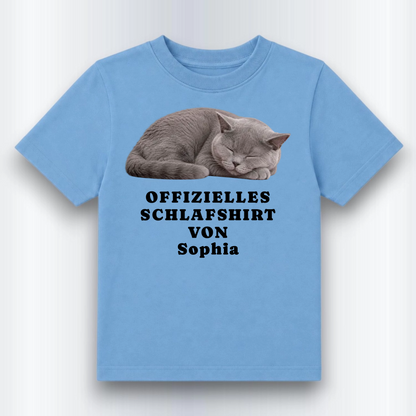 Offizielles Schlaf Kinder Shirt Personalisiert