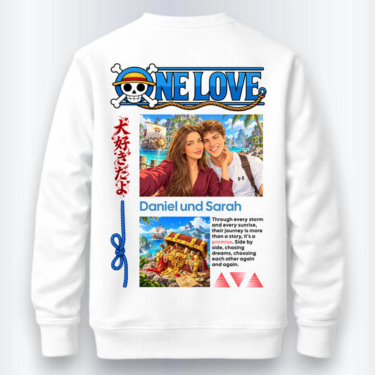 One Love Sweatshirt Personalisiert