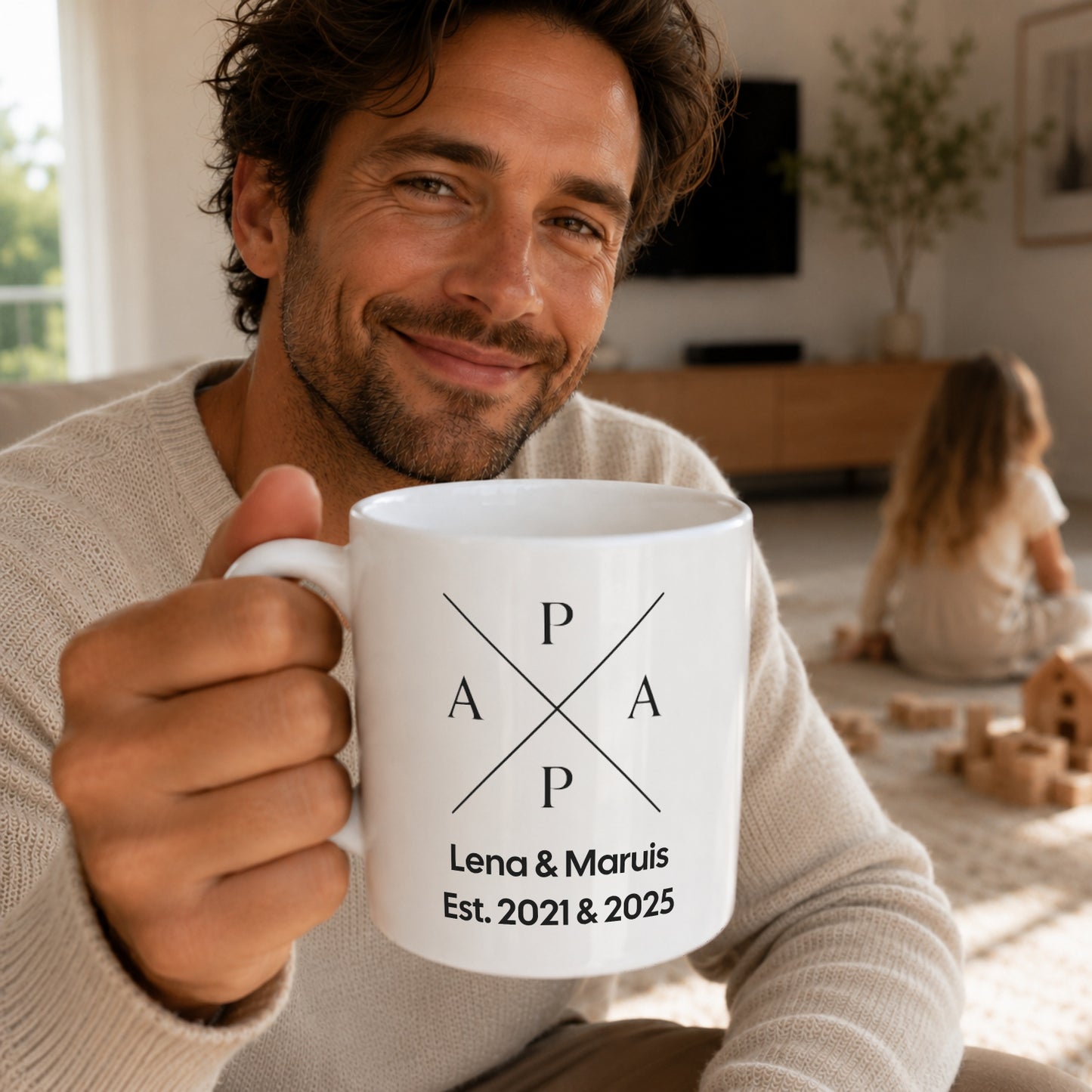 Papa Kindernamen Tasse