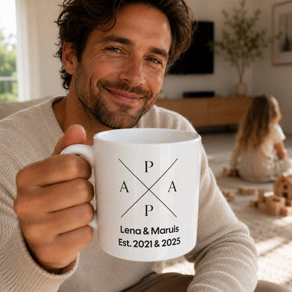 Papa Kindernamen Tasse