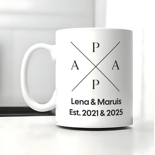 Papa Kindernamen Tasse