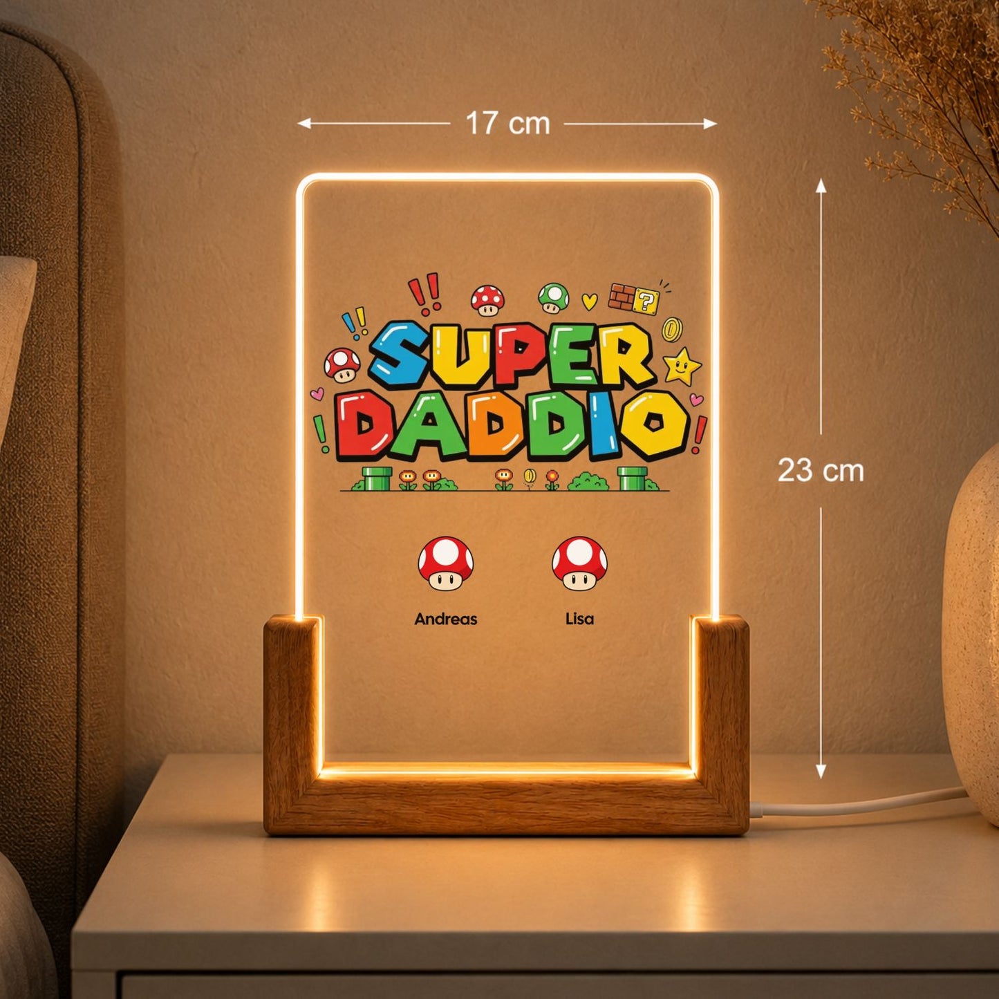 Super Daddio Acryl Licht
