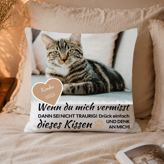 Vermisst Haustier Kissen